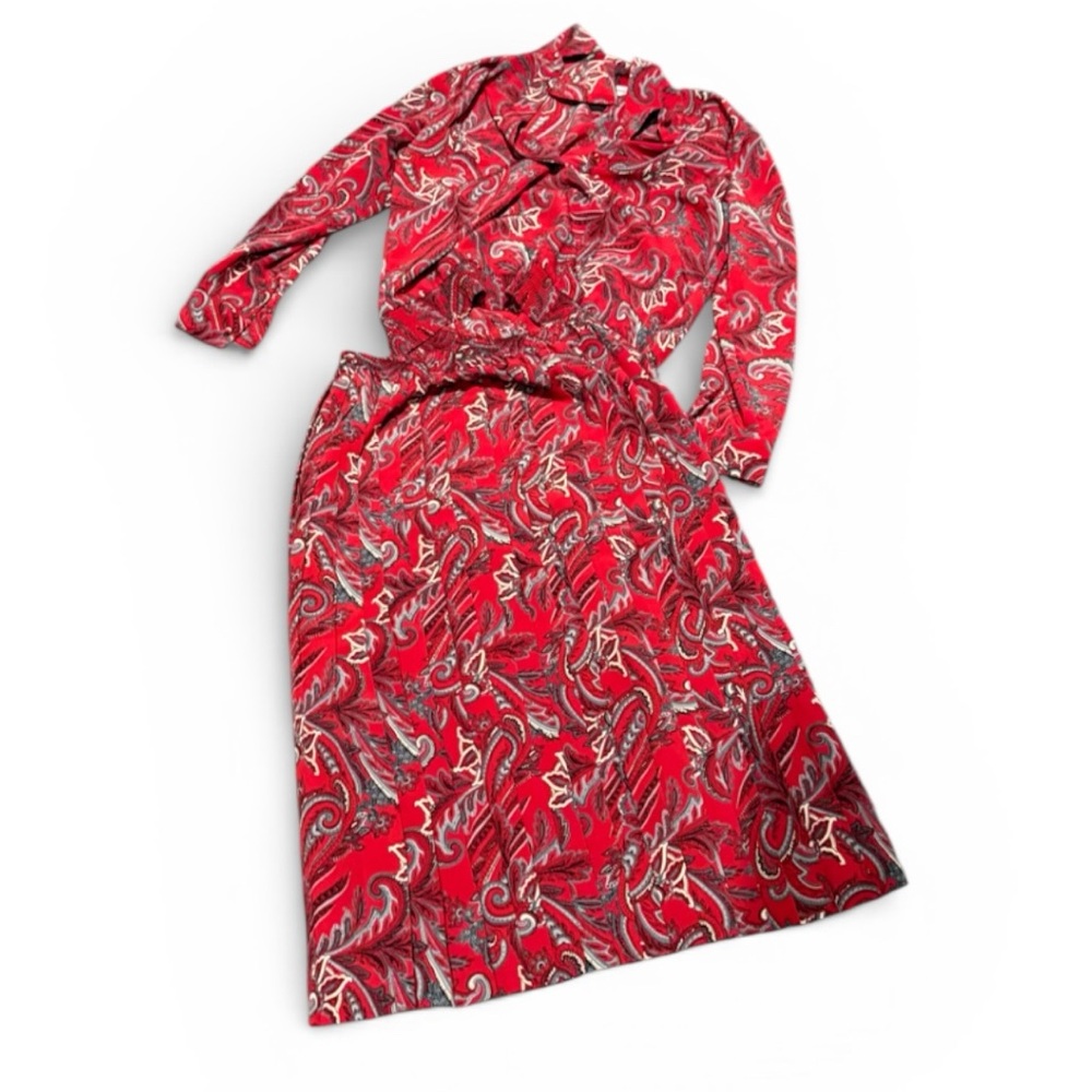Alfred Dunner Vintage 80s top and skirt combination